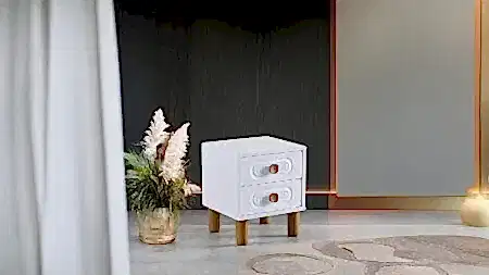 LİVA BOHEM BEYAZ KOMODİN