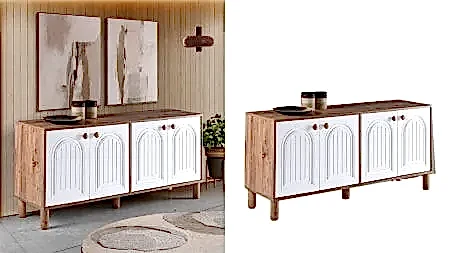 TUNA ATLANTİK ÇAM-BEYAZ İKİLİ DOLAP BOHEM