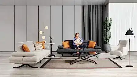 FELİX PLUS KOLTUK TAKIMI SİLVE